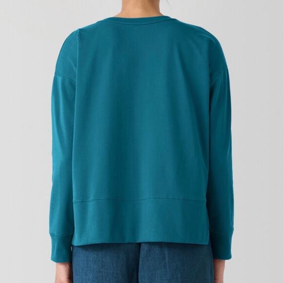 Eileen Fisher Pima Cotton Stretch Jersey Box-Top Dragonfly M - Picture 8 of 8